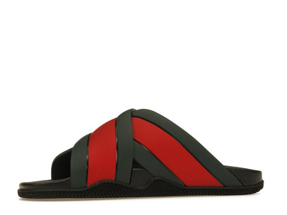 Gucci Web Slide Black Rubber (Women's)