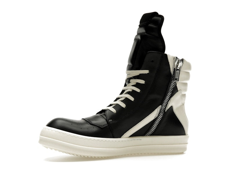 Rick Owens Strobe Geobasket High Black Milk