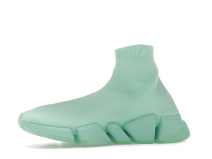 Balenciaga Speed 2.0 Recycled Transparent Sole Green (Women's)