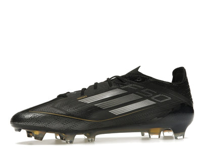 adidas F50 Elite FG Core Black Iron Metallic Gold Metallic