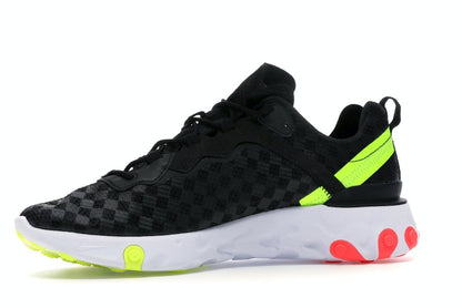 Nike React Element 55 Black Crimson Volt