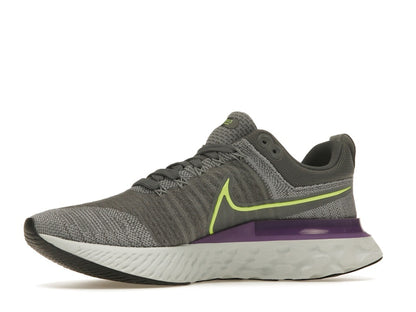 Nike React Infinity Run Flyknit 2 Grey Volt Wild Berry