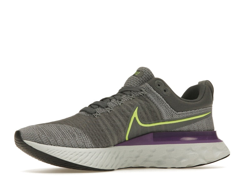 Nike React Infinity Run Flyknit 2 Grey Volt Wild Berry