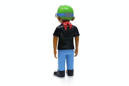 Hebru Brantley x Mindstyle Fly Boy Black Tee Vinyl Figure Multi