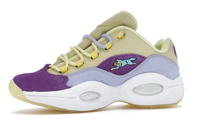 Reebok Question Low BBC Ice Cream Running Dog Yellow Purple