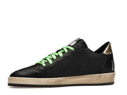 Golden Goose Ball-Star Low Black Fluorescent green