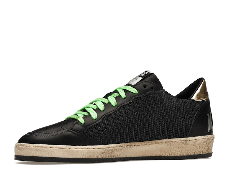 Golden Goose Ball-Star Low Black Fluorescent green