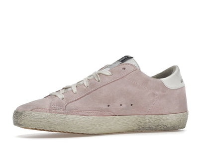 Golden Goose Super Star Pink Suede White