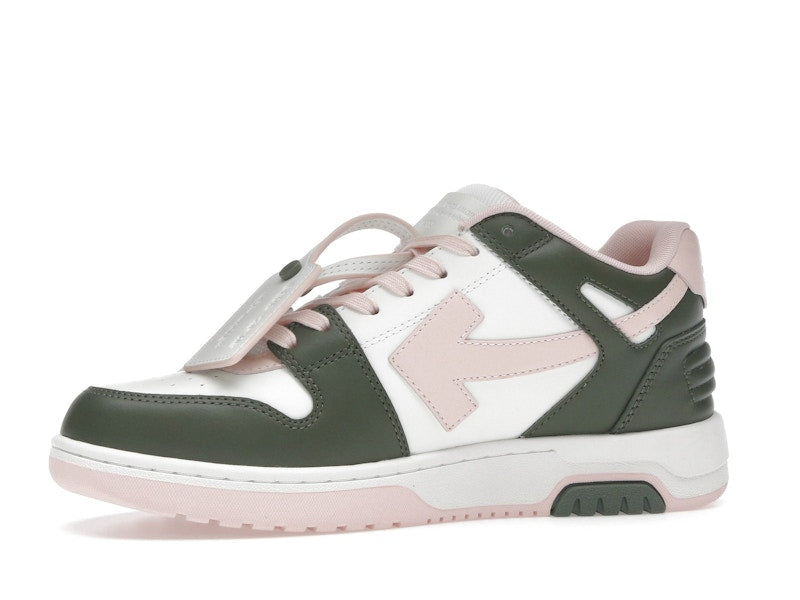 OFF-WHITE Out Of Office OOO Low Tops White Green Pink (Women's)