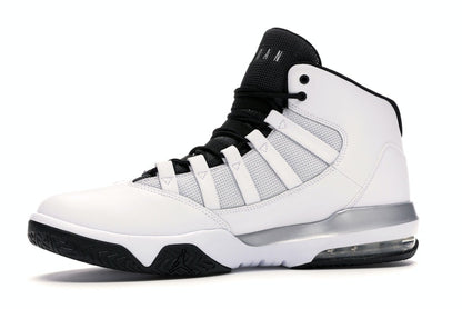 Jordan Max Aura White Metallic Silver Black