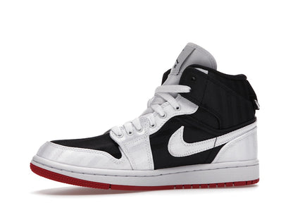 Jordan 1 Mid SE Utility Canvas White Black Gym Red (Women's)