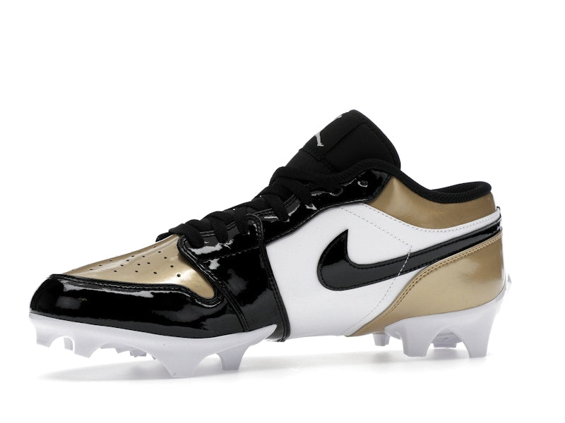 Jordan 1 Low TD Cleat Patent Gold Toe