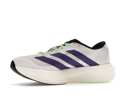 adidas Adizero Evo SL White Purple Lime Burst