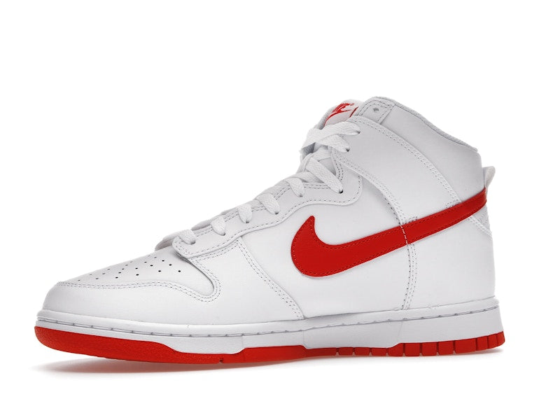 Nike Dunk High White Picante Red
