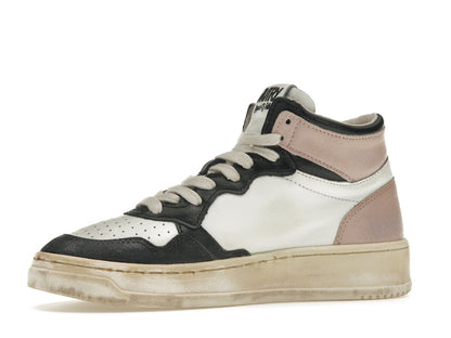 Autry Medalist Leather Mid Super Vintage White Pink Black (Women's)