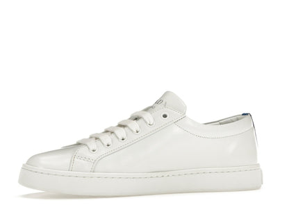 Prada Court Sneaker White Blue Leather (Women's)