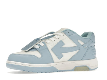 OFF-WHITE OOO Low Out Of Office Calf Leather White Light Blue