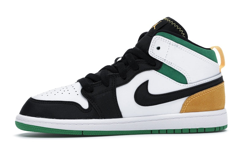 Jordan 1 Mid SE White Laser Orange Lucky Green (PS)