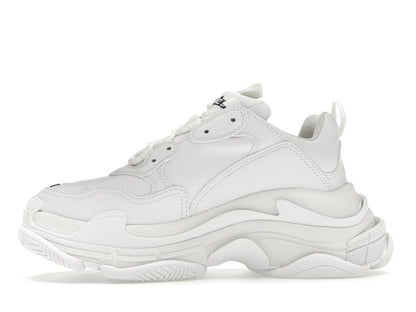 Balenciaga Triple S Synthetic Leather Triple White (Women's)
