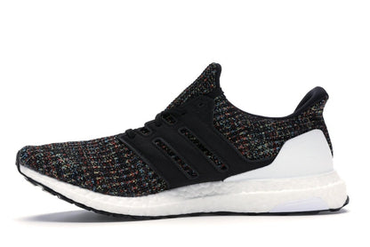 adidas Ultra Boost 4.0 Black Multi-Color White Heel Cage