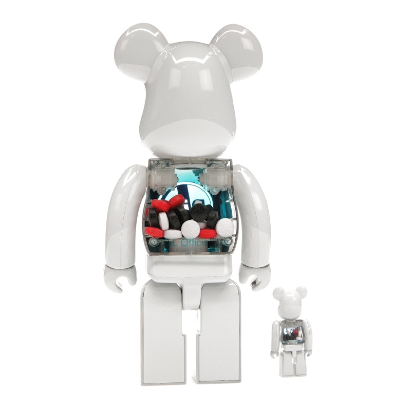 Bearbrick PiL 100% & 400% Set Chrome Ver.