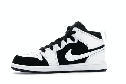 Jordan 1 Mid White Black (PS)