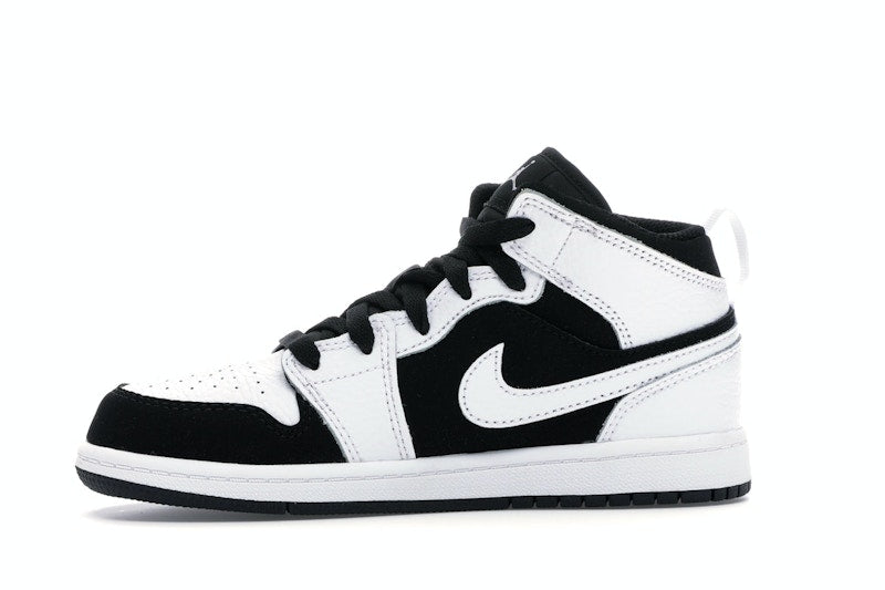 Jordan 1 Mid White Black (PS)