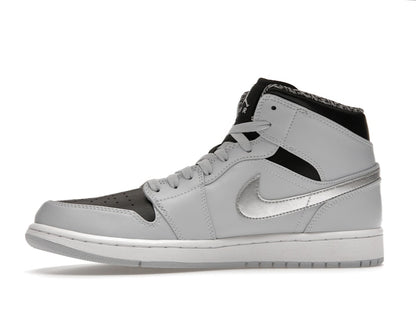 Jordan 1 Mid Pure Platinum Metallic Silver