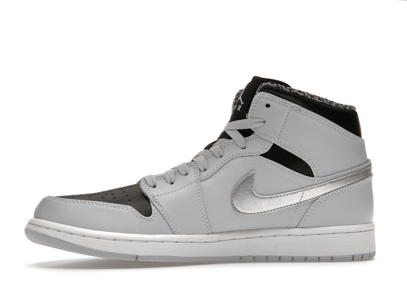 Jordan 1 Mid Pure Platinum Metallic Silver