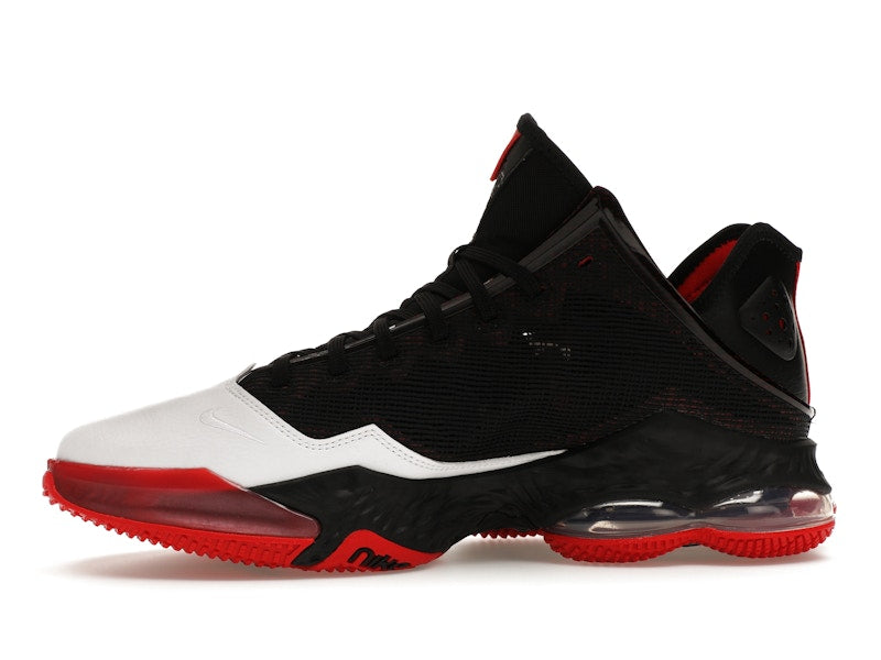Nike LeBron 19 Low Black White University Red