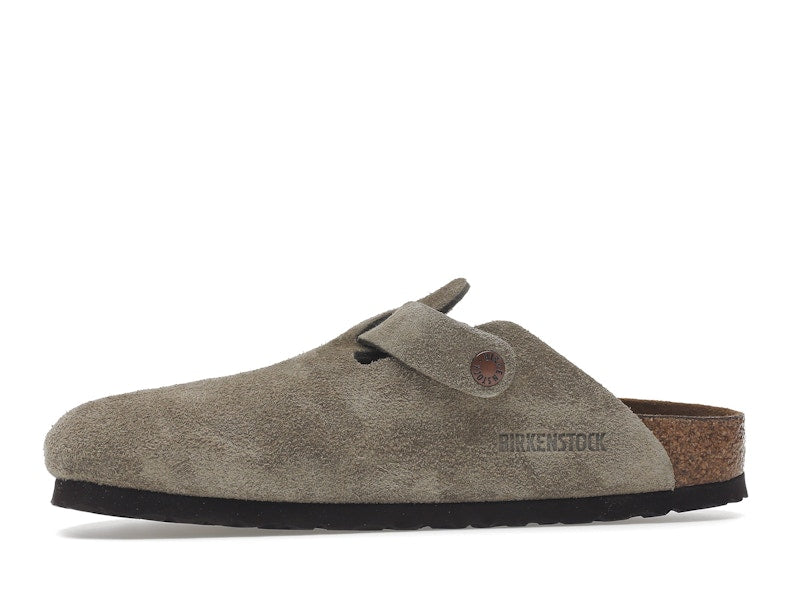 Birkenstock Boston Soft Footbed Suede Taupe (Narrow Fit)