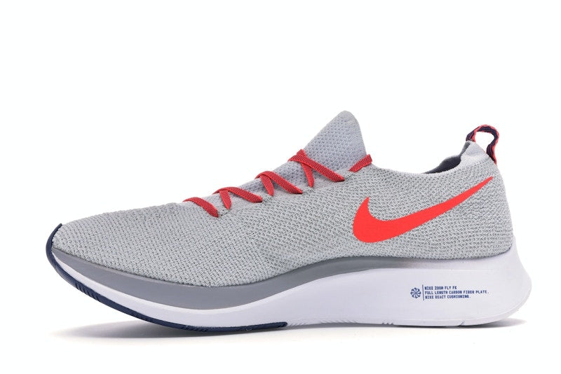 Nike Zoom Fly Flyknit Pure Platinum Bright Crimson