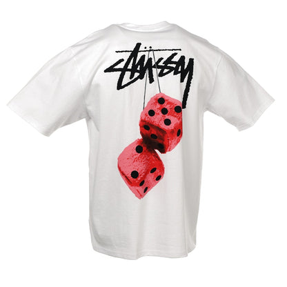 Stussy Fuzzy Dice Tee White