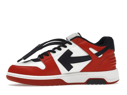 OFF-WHITE Out Of Office OOO Low Tops Black White Red