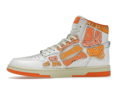 AMIRI Skel Top Hi Bandana White Orange