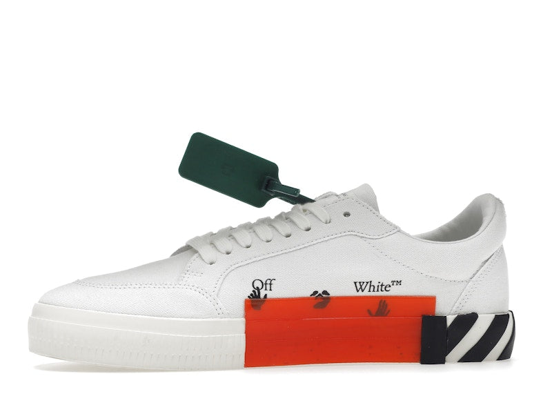 OFF-WHITE Vulc Low Canvas White Red Arrow Black