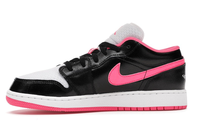 Jordan 1 Low Black White Hyper Pink (GS)