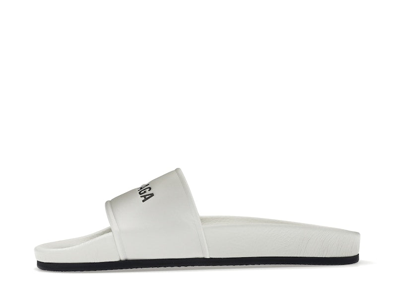 Balenciaga Pool Slide White Black (Women's)