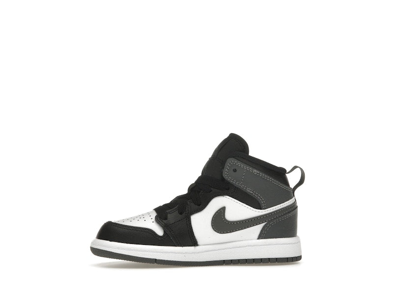 Jordan 1 Mid Black White Iron Grey (PS)