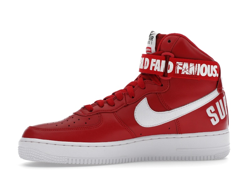 Nike Air Force 1 High Supreme World Famous Red