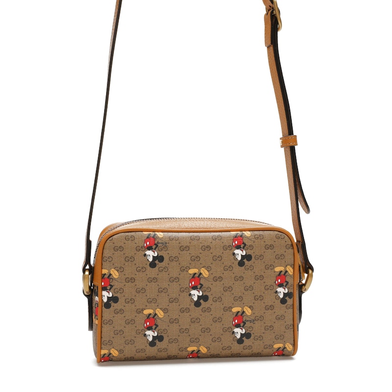 Gucci x Disney Mickey Mouse Crossbody Bag Brown