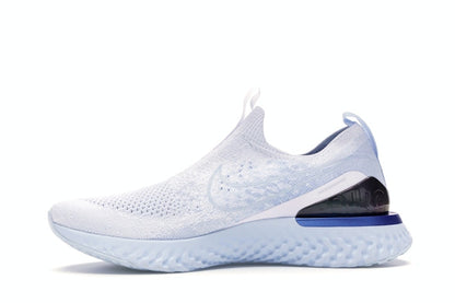 Nike Epic Phantom React Flyknit White Hydrogen Blue (Women's)