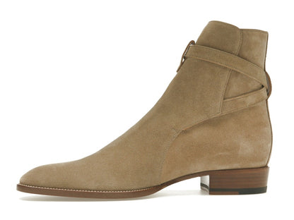 Saint Laurent Wyatt Jodhpur Boot Tobacco Suede
