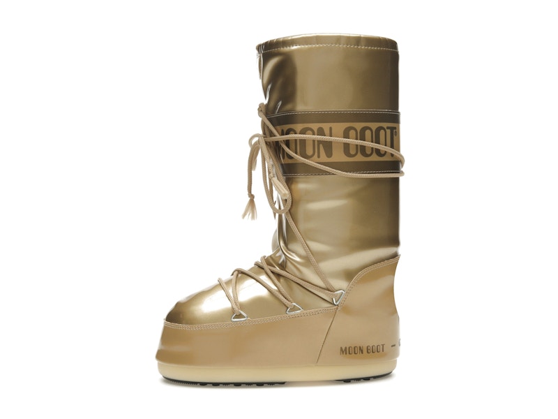 Moon Boot Icon Vinile Boot Metallic Gold