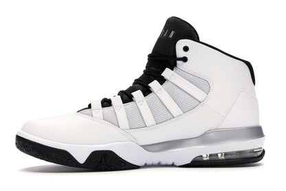 Jordan Max Aura White Metallic Silver Black