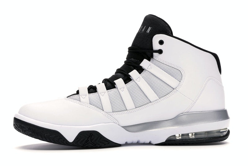 Jordan Max Aura White Metallic Silver Black