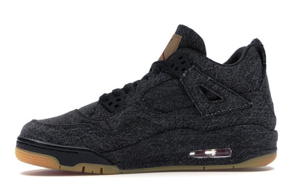 Jordan 4 Retro Levi's Black (GS) (Blank Tag)