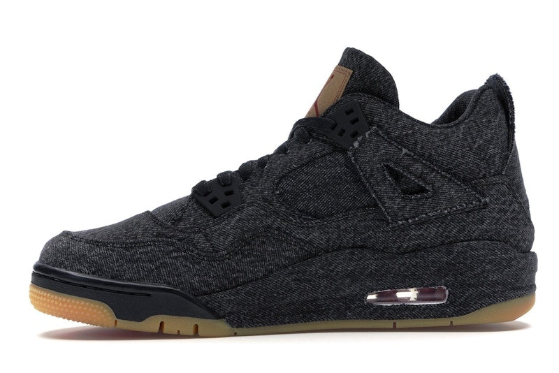 Jordan 4 Retro Levi's Black (GS) (Blank Tag)