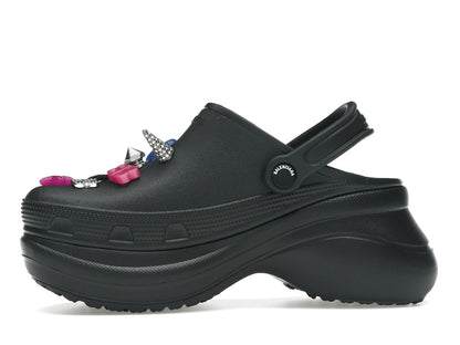 Balenciaga x Crocs Mule Black Multicolor Jibbitz (Women's)