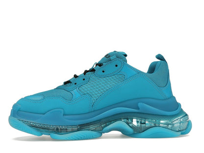 Balenciaga Triple S Clear Sole Teal Blue
